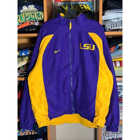 Vintage Team Nike LSU Tigers Reversible Jacket